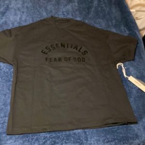 Essentials jet black t shirt size Small